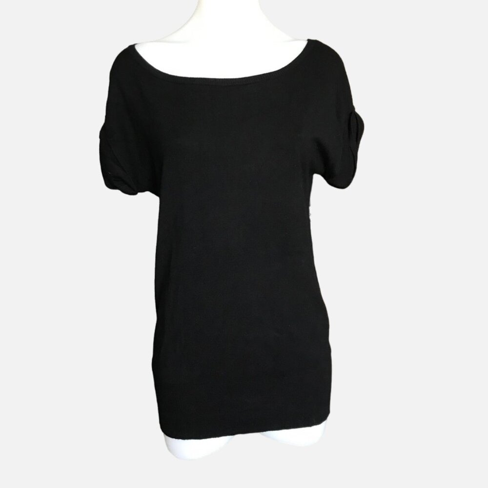 Black vest fine knit - fit size S - RN 54874 ~ The Limited